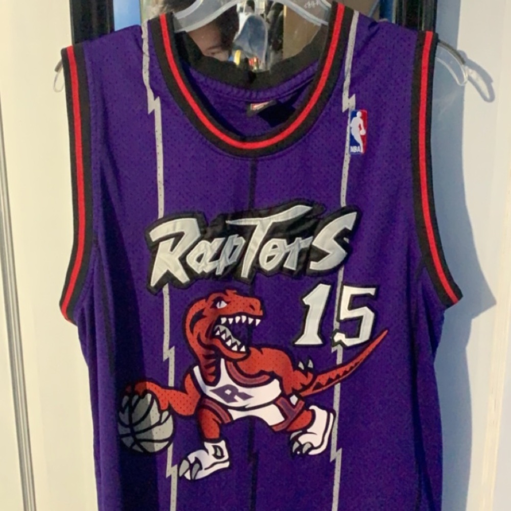 men’s nike throwback raptors vince carter jersey
